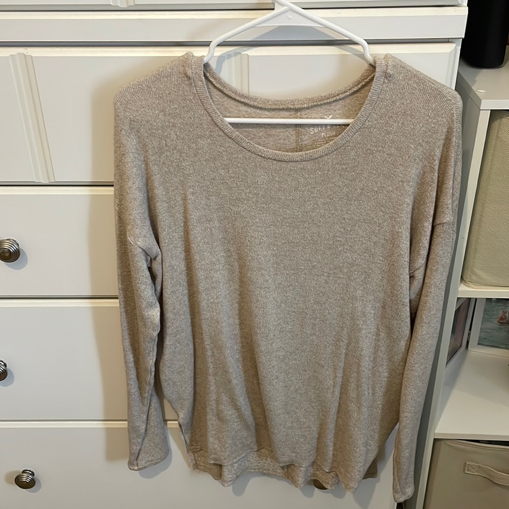 Soft and sexy plush long sleeve tee